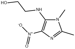 2-[(1,2-DIMETHYL-4-NITRO-1H-IMIDAZOL-5-YL)AMINO]ETHANOL Struktur