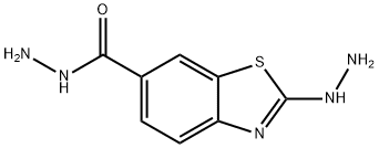 2-HYDRAZINO-1,3-BENZOTHIAZOLE-6-CARBOHYDRAZIDE Struktur