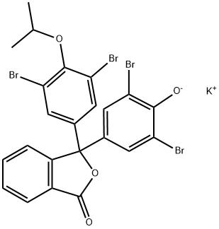 POTASSIUM 3',3'',5',5''-TETRABROMOPHENOLPHTHALEIN ISOPROPYLATE Struktur