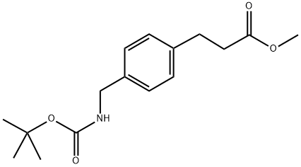 3-[4-(TERT-BUTOXYCARBONYLAMINO-METHYL)-PHENYL]-PROPIONIC ACID METHYL ESTER Struktur