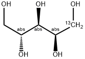 D-[1-13C]ARABINITOL Struktur