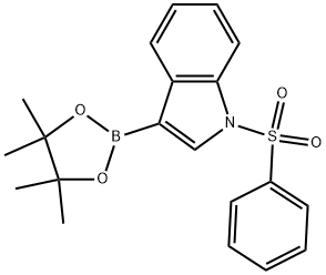 1-(PHENYLSULFONYL)-3-INDOLEBORONIC ACID PINACOL ESTER Struktur