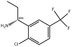 (1R)-1-[2-CHLORO-5-(TRIFLUOROMETHYL)PHENYL]PROPYLAMINE Struktur