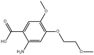 2-AMINO-5-METHOXY-4-(2-METHOXYETHOXY)BENZOIC ACID Struktur