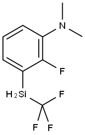 1-(N,N-DIMETHYLAMINO)-2-FLUORO-3-(TRIFLUOROMETHYLSILYL)BENZENE Struktur