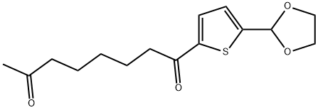 5-(1,3-DIOXOLAN-2-YL)-2-THIENYL 6-OXOHEPTYL KETONE Struktur