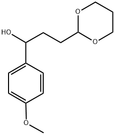 3-[2-(1,3-DIOXANYL)]-1-(4-METHOXYPHENYL)-1-PROPANOL Struktur