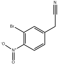 (3-BROMO-4-NITRO-PHENYL)-ACETONITRILE Struktur