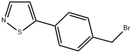 5-(4-BROMOMETHYLPHENYL) ISOTHIAZOLE Struktur