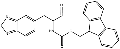 2-FMOC-AMINO-3-(2H-BENZOIMIDAZOL-5-YL)PROPIONALDEHYDE Struktur