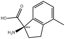 (1R)-1-AMINO-4-METHYLINDANECARBOXYLIC ACID Struktur