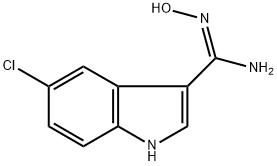 5-CHLORO-N-HYDROXYINDOLE-3-CARBOXAMIDINE Struktur