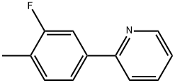 2-(3-FLUORO-4-METHYLPHENYL)PYRIDINE Struktur