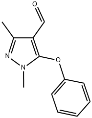 1,3-DIMETHYL-5-PHENOXY-1H-PYRAZOLE-4-CARBALDEHYDE Struktur