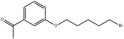 1-[3-(5-BROMO-PENTYLOXY)-PHENYL]-ETHANONE Struktur