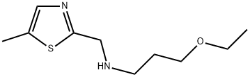 (3-ETHOXY-PROPYL)-(5-METHYL-THIAZOL-2-YLMETHYL)-AMINE Struktur