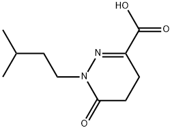 1-(3-METHYLBUTYL)-6-OXO-1,4,5,6-TETRAHYDROPYRIDAZINE-3-CARBOXYLIC ACID Struktur