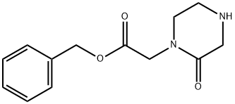 (2-OXO-PIPERAZIN-1-YL)-ACETIC ACID BENZYL ESTER Struktur