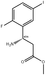 METHYL (3S)-3-AMINO-3-(2-FLUORO-5-IODOPHENYL)PROPANOATE Struktur