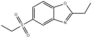 2-ETHYL-5-(ETHYLSULFONYL)-1,3-BENZOXAZOLE Struktur