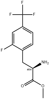 METHYL (2R)-2-AMINO-3-[2-FLUORO-4-(TRIFLUOROMETHYL)PHENYL]PROPANOATE Struktur