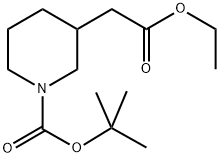 N-BOC-3-PIPERIDINEACETIC ACID ETHYL ESTER Struktur