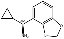 2H-BENZO[D]1,3-DIOXOLEN-4-YL(1S)CYCLOPROPYLMETHYLAMINE Struktur