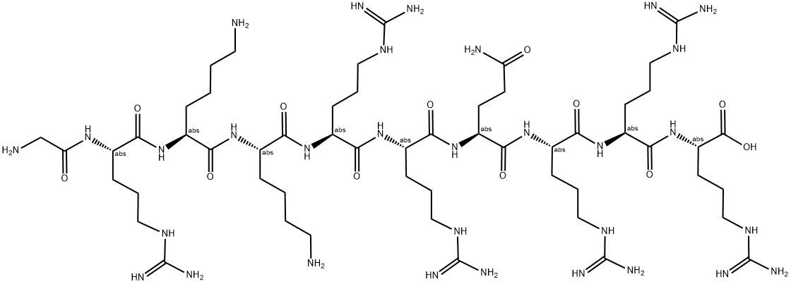 H2N-GRKKRRQRRR-OH Struktur