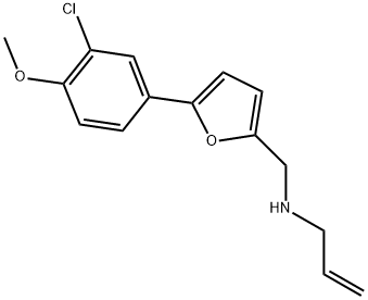 N-((5-(3-CHLORO-4-METHOXYPHENYL)-2-FURYL)METHYL)PROP-2-EN-1-AMINE Struktur