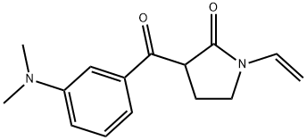 3-(3-DIMETHYLAMINO-BENZOYL)-1-VINYL-PYRROLIDIN-2-ONE Struktur