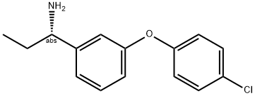 (1S)-1-[3-(4-CHLOROPHENOXY)PHENYL]PROPYLAMINE Struktur