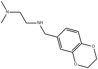 N1-(2,3-DIHYDRO-1,4-BENZODIOXIN-6-YLMETHYL)-N2,N2-DIMETHYLETHANE-1,2-DIAMINE Struktur