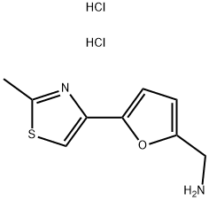 [5-(2-METHYL-1,3-THIAZOL-4-YL)-2-FURYL]METHYLAMINE DIHYDROCHLORIDE Struktur