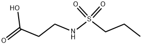 3-[(PROPYLSULFONYL)AMINO]PROPANOIC ACID Struktur