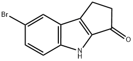 5-BROMOCYCLOPENTA[B]INDOL-1-ONE Struktur