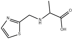 2-[(THIAZOL-2-YLMETHYL)-AMINO]-PROPIONIC ACID Struktur