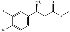 METHYL (3S)-3-AMINO-3-(3-FLUORO-4-HYDROXYPHENYL)PROPANOATE Struktur