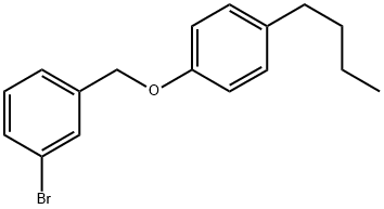 3-BROMOBENZYL-(4-N-BUTYLPHENYL)ETHER Struktur