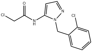 2-CHLORO-N-[1-(2-CHLOROBENZYL)-1H-PYRAZOL-5-YL]ACETAMIDE Struktur