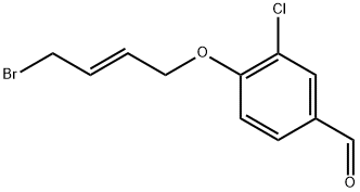 4-(4-BROMO-BUT-2-ENYLOXY)-3-CHLORO-BENZALDEHYDE Struktur