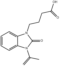 4-(3-ISOPROPENYL-2-OXO-2,3-DIHYDRO-1H-1,3-BENZIMIDAZOL-1-YL)BUTANOIC ACID Struktur