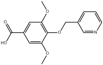 3,5-DIMETHOXY-4-(PYRIDIN-3-YLMETHOXY)BENZOIC ACID Struktur