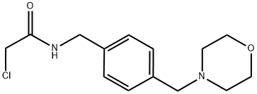 2-CHLORO-N-[4-(MORPHOLIN-4-YLMETHYL)BENZYL]ACETAMIDE Struktur