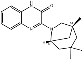 3-(1,3,3-TRIMETHYL-6-AZABICYCLO[3.2.1]OCT-6-YL)QUINOXALIN-2(1H)-ONE Struktur