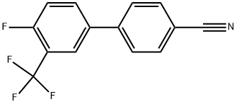 4'-FLUORO-3'-TRIFLUOROMETHYL-BIPHENYL-4-CARBONITRILE Struktur