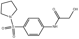 2-HYDROXY-N-[4-(PYRROLIDIN-1-YLSULFONYL)PHENYL]ACETAMIDE Struktur