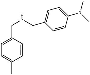 N,N-DIMETHYL-4-(((4-METHYLBENZYL)AMINO)METHYL)ANILINE Struktur