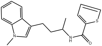 N-[1-METHYL-3-(1-METHYL-1H-INDOL-3-YL)PROPYL]THIOPHENE-2-CARBOXAMIDE Struktur