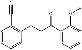 3-(2-CYANOPHENYL)-2'-METHOXYPROPIOPHENONE Struktur