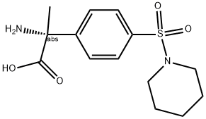 (2R)-2-AMINO-2-[4-(PIPERIDYLSULFONYL)PHENYL]PROPANOIC ACID Struktur